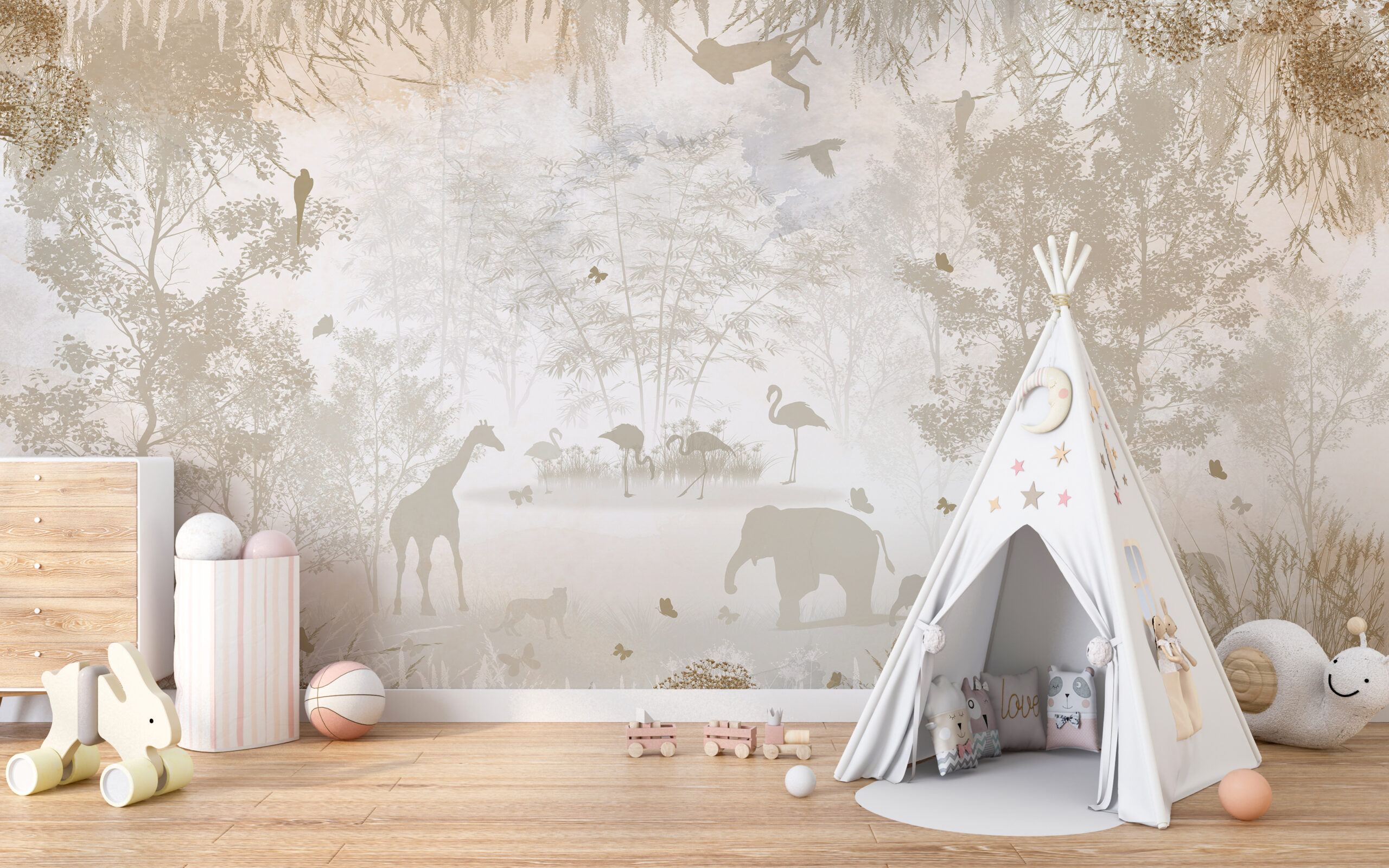 Foto murale Hija e Kafshëve Ekzotike