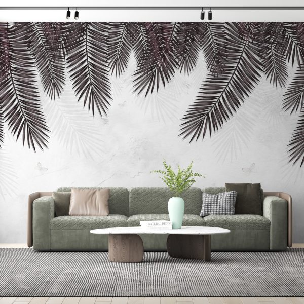 Foto murale Gjethe të zeza të palmës