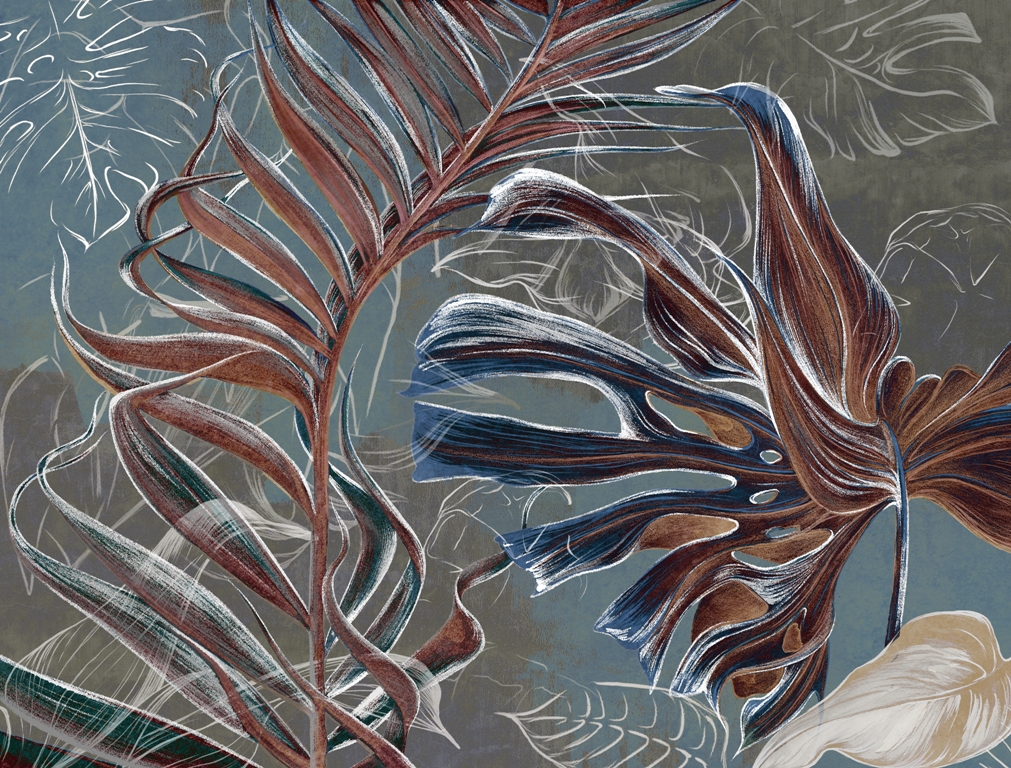 Fototapeta-Czekoladowe-Liscie-Palm_2168764801-1