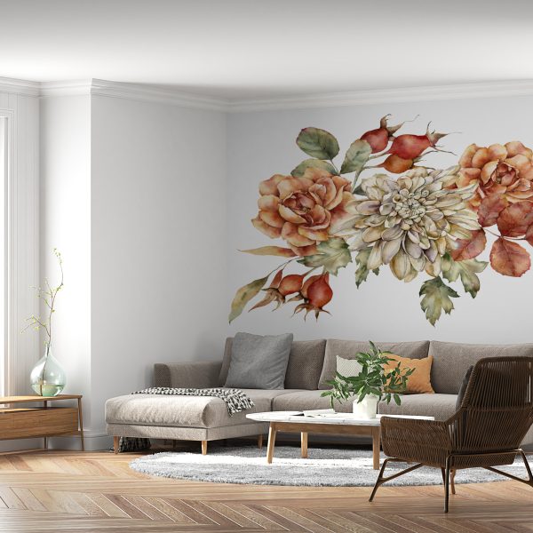 Foto murale Lule e kuqe e trëndafilit të egër