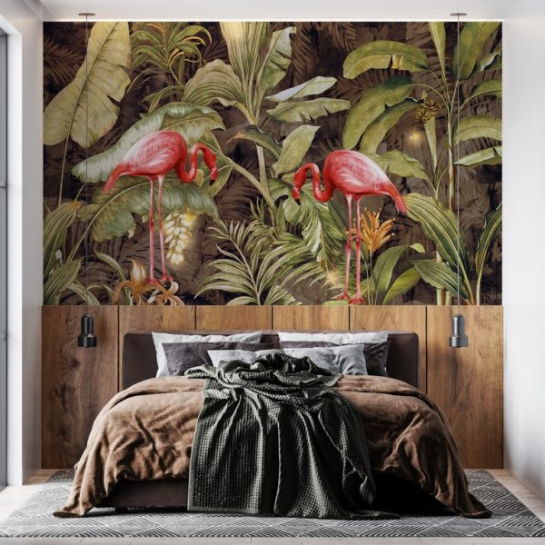 Foto murale Zogj të Kuq në të Gjelbër