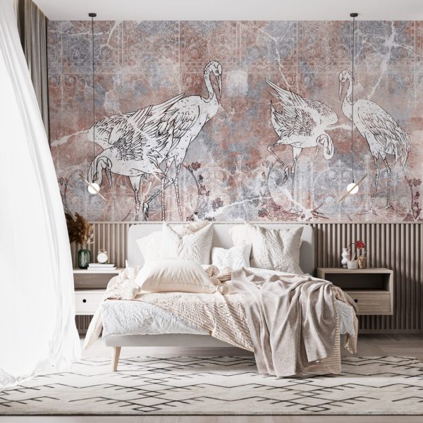 Foto murale Katër Zogj të Bardhë