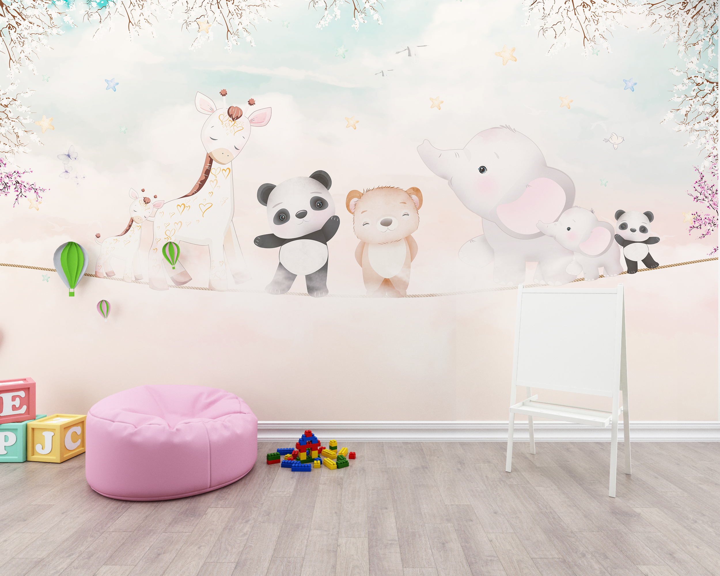 Foto murale Katër Kafshë të Vogla