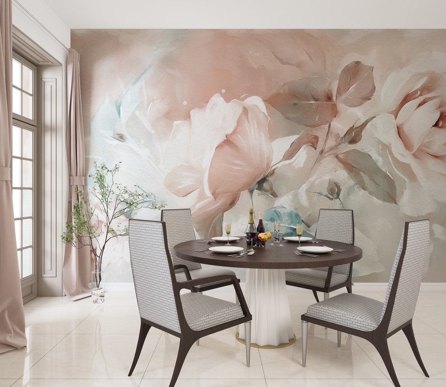 Foto murale Petale delikate trëndafili