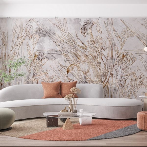 Foto murale Lule delikate e Irisit