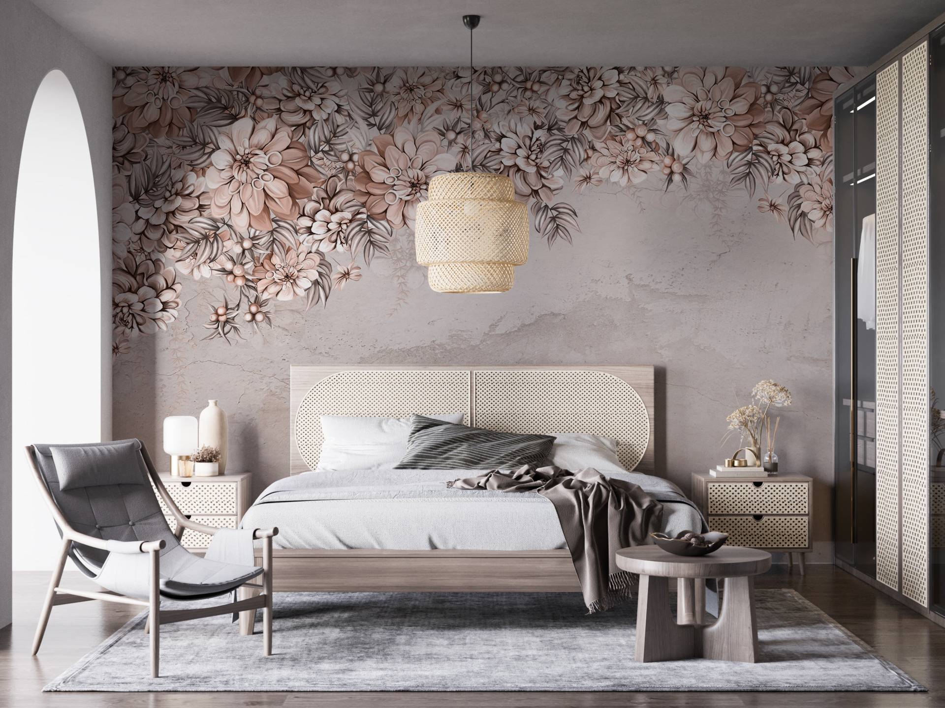 Foto murale Shi me lule kafe