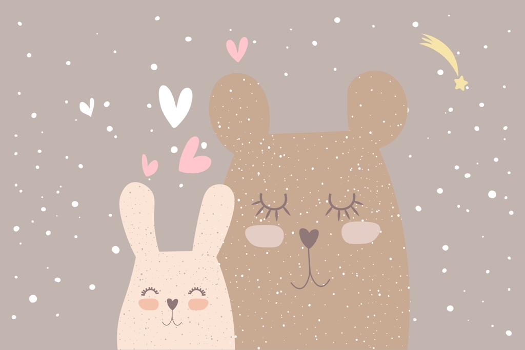 Fototapeta-Dwa-Spiace-Kroliczki_2099537731-1