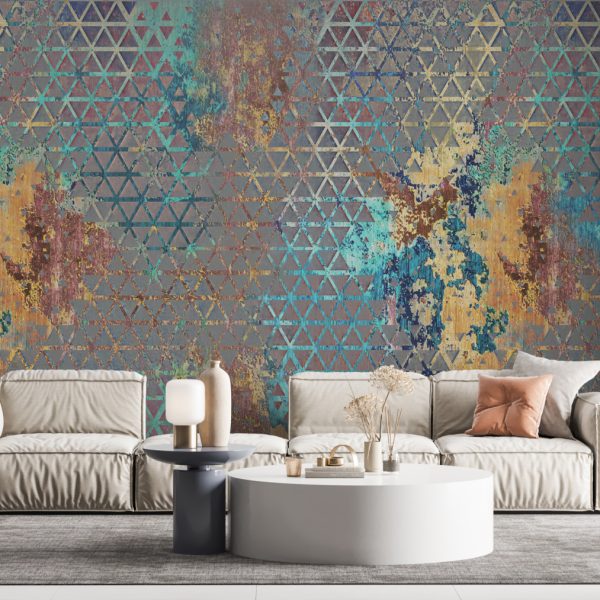 Foto murale Dy pika në trekëndësha