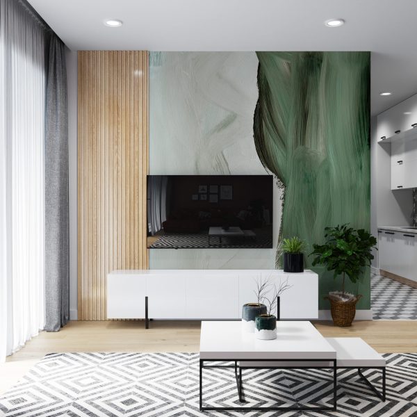 Foto murale Dy Vija të Gjelbra