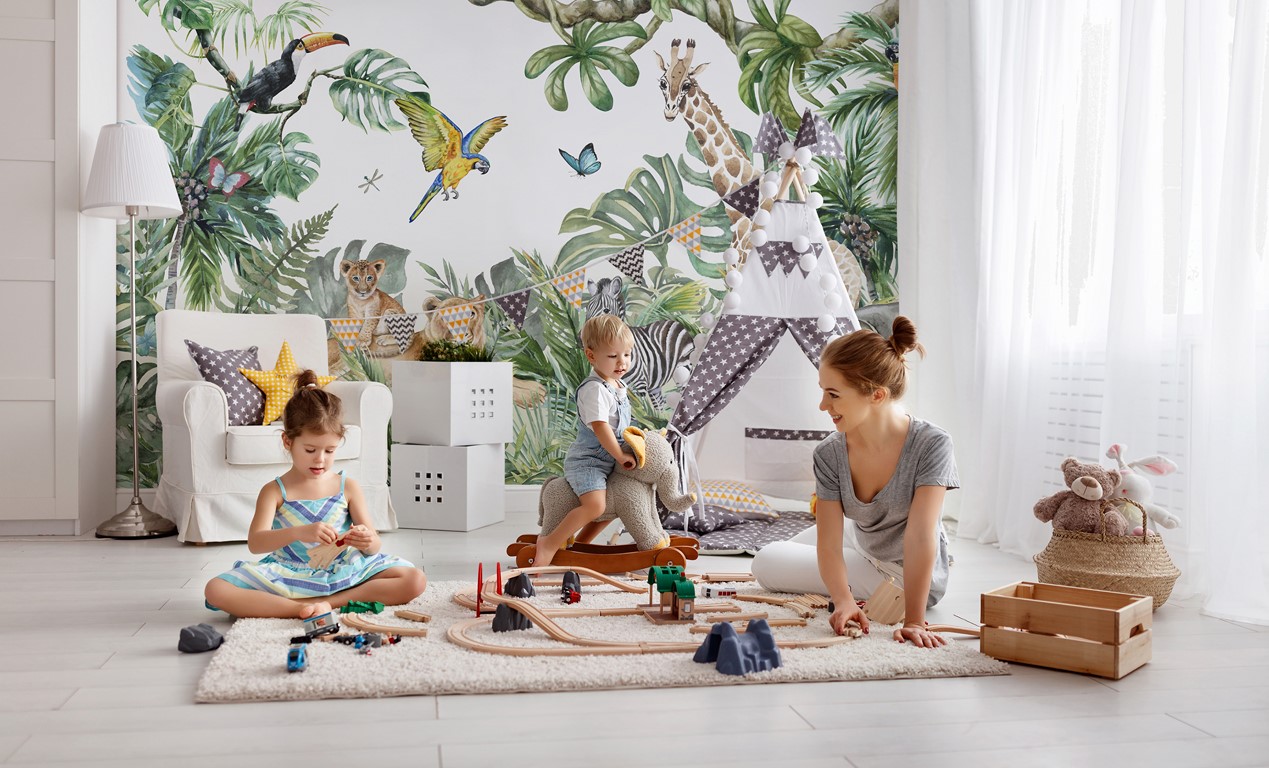 Foto murale Kafshë ekzotike për fëmijë