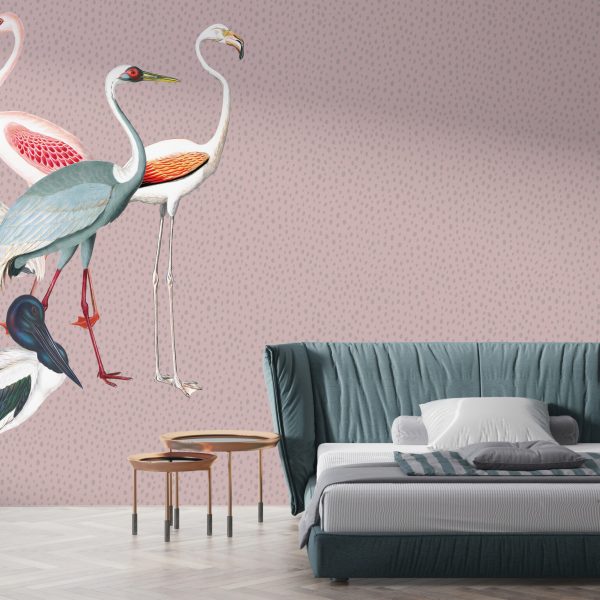 Foto murale Flamingo me pika