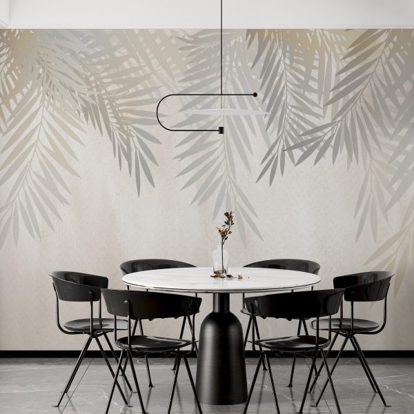 Foto murale Degët e Palmës Pas Mjegullës