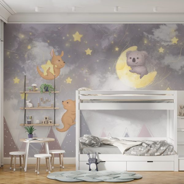 Foto murale Malet natën për fëmijë