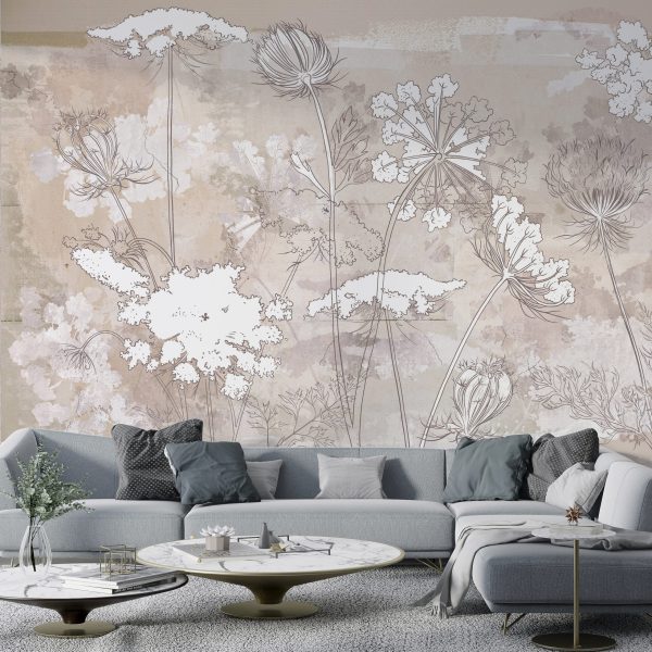 Foto murale Grafika e bimëve