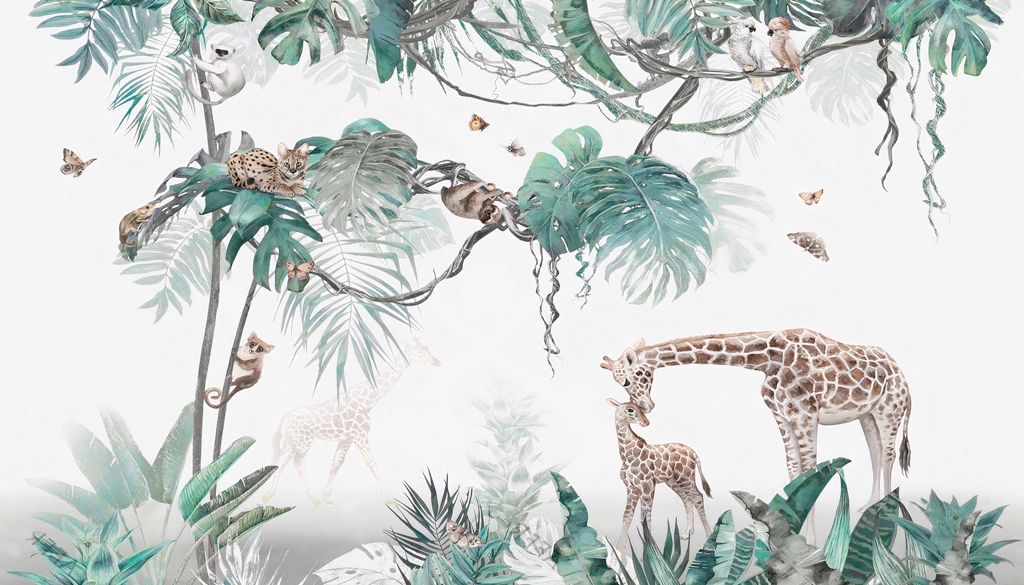 Fototapeta-Ilustracja-Dzikich-Zwierzat_2216143863-1