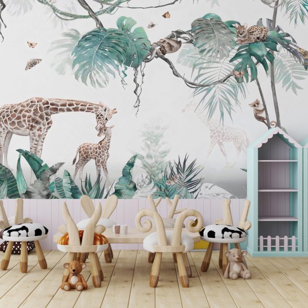 Foto murale Ilustrimi i Kafshëve të Egra