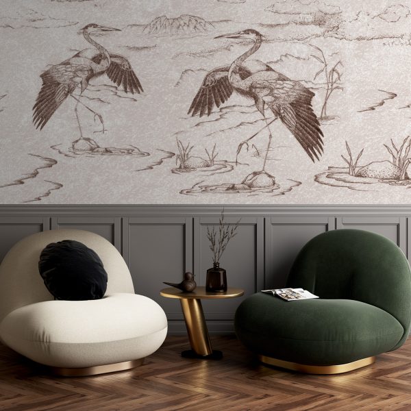 Foto murale Vinça japonezë në gdhendje