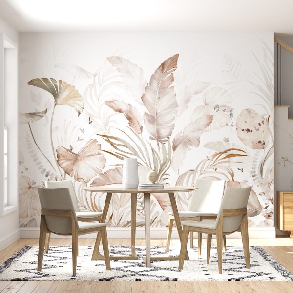 Foto murale Gjethe tropikale të ndritshme