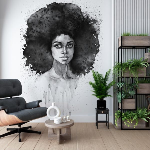 Foto murale Flokët e saj