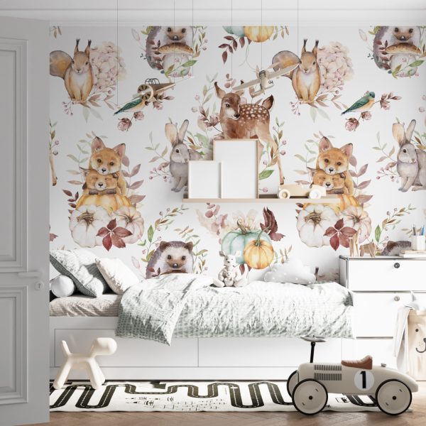 Foto murale Kafshët e Pyllit të Vjeshtës