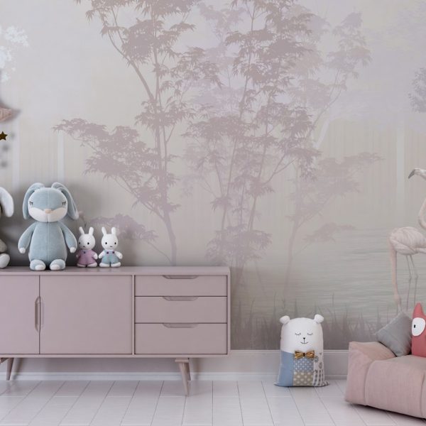 Foto murale Liqeni në mjegull