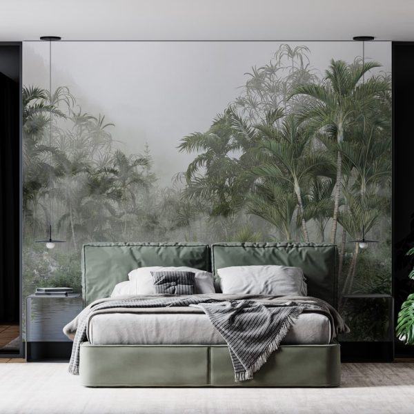 Foto murale Liqeni midis luleve ekzotike