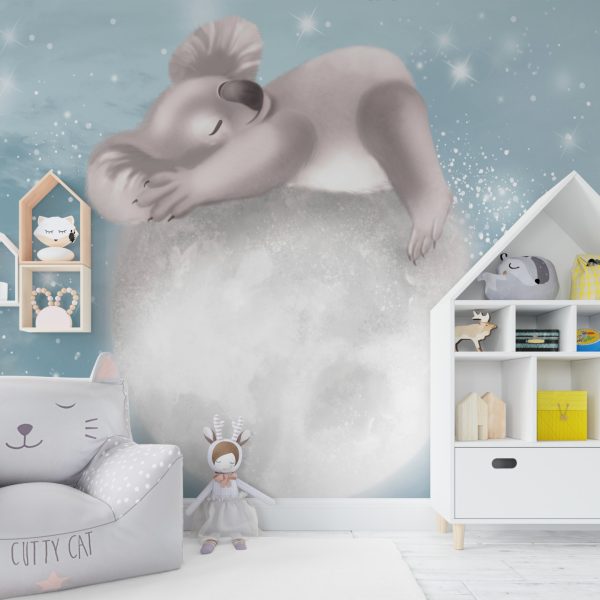 Foto murale Koala në Hënë