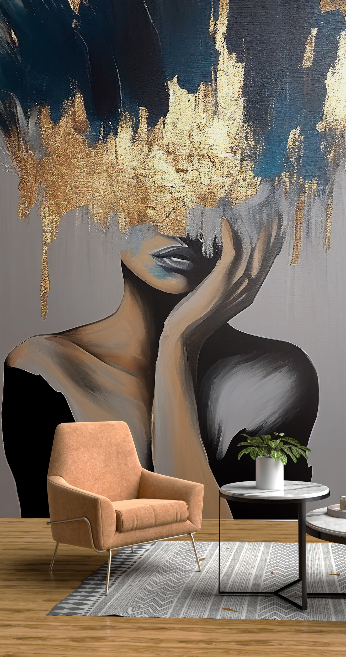 Foto murale Gruaja Pas Velit të Artë