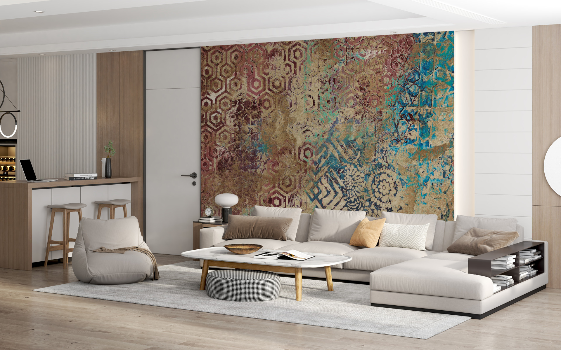 Foto murale Mozaik shumëngjyrësh në Zanik