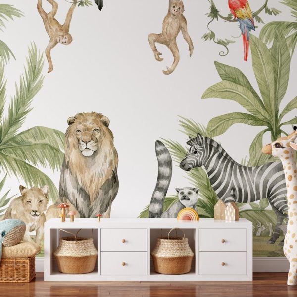 Foto murale Kafshë të egra shumëngjyrëshe