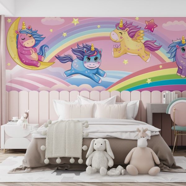 Foto murale Njëbrirësh Shumëngjyrësh për Fëmijë