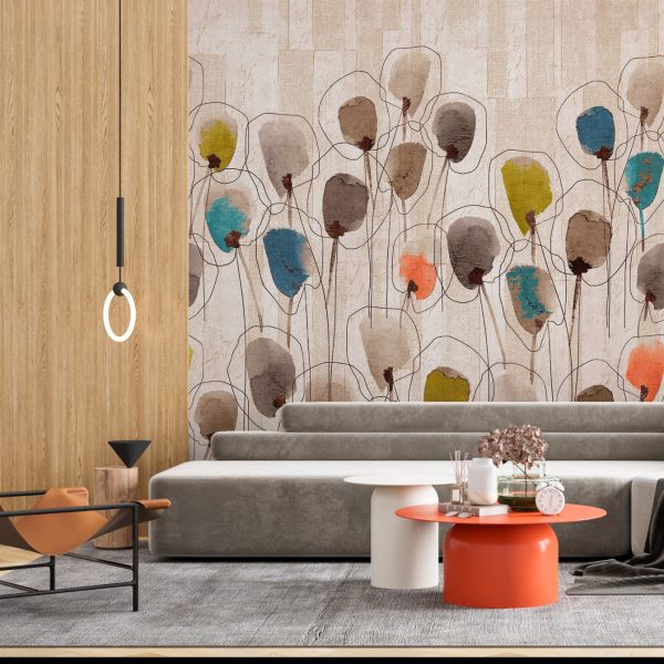 Foto murale Lule shumëngjyrëshe në livadh