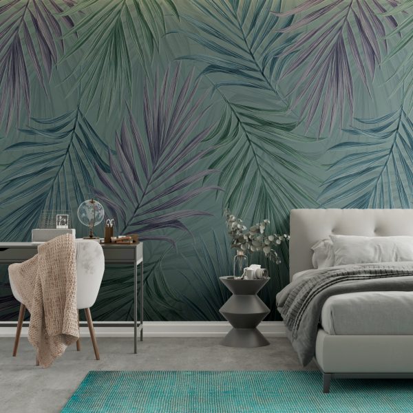 Foto murale Gjethe Palme Shumëngjyrëshe