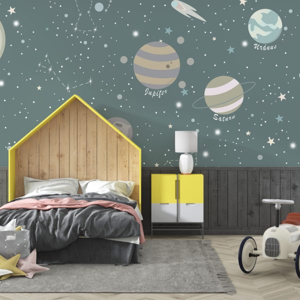 Foto murale Planetët shumëngjyrësh