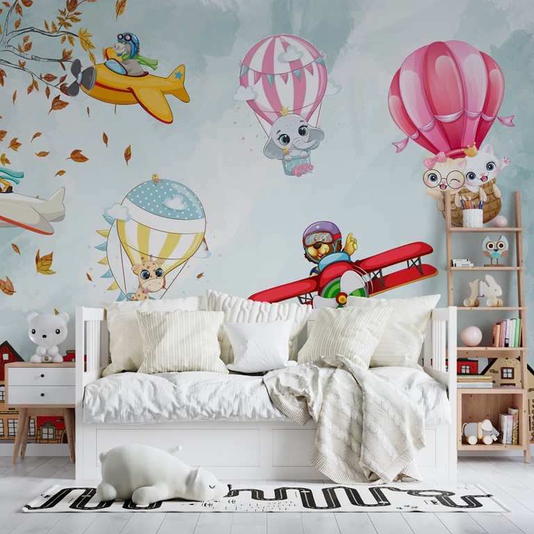 Foto murale Kafshë shumëngjyrëshe