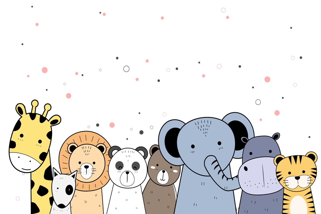 Fototapeta-Kolorowe-Zwierzatka-Dzungli_2100243319-1