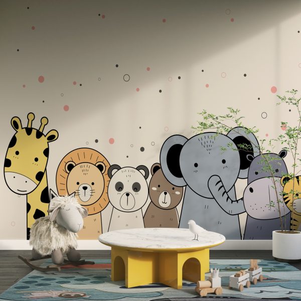 Foto murale Kafshë shumëngjyrëshe të xhunglës