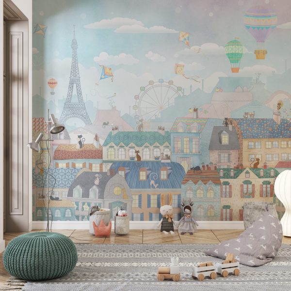 Foto murale Parisi plot ngjyra