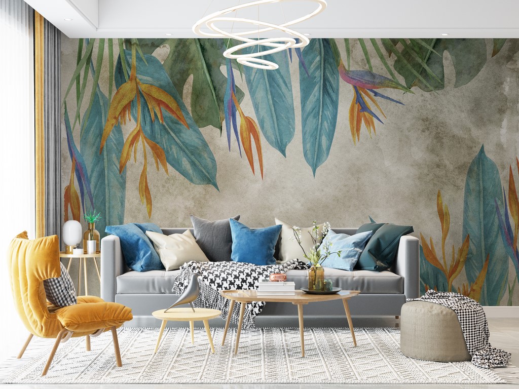 Foto murale Ngjyrat e Luleve të Strelitzia-s