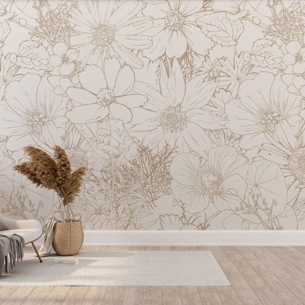 Foto murale Konturet e Luleve