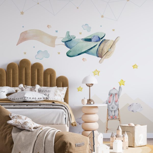 Foto murale Lepujt në qiell