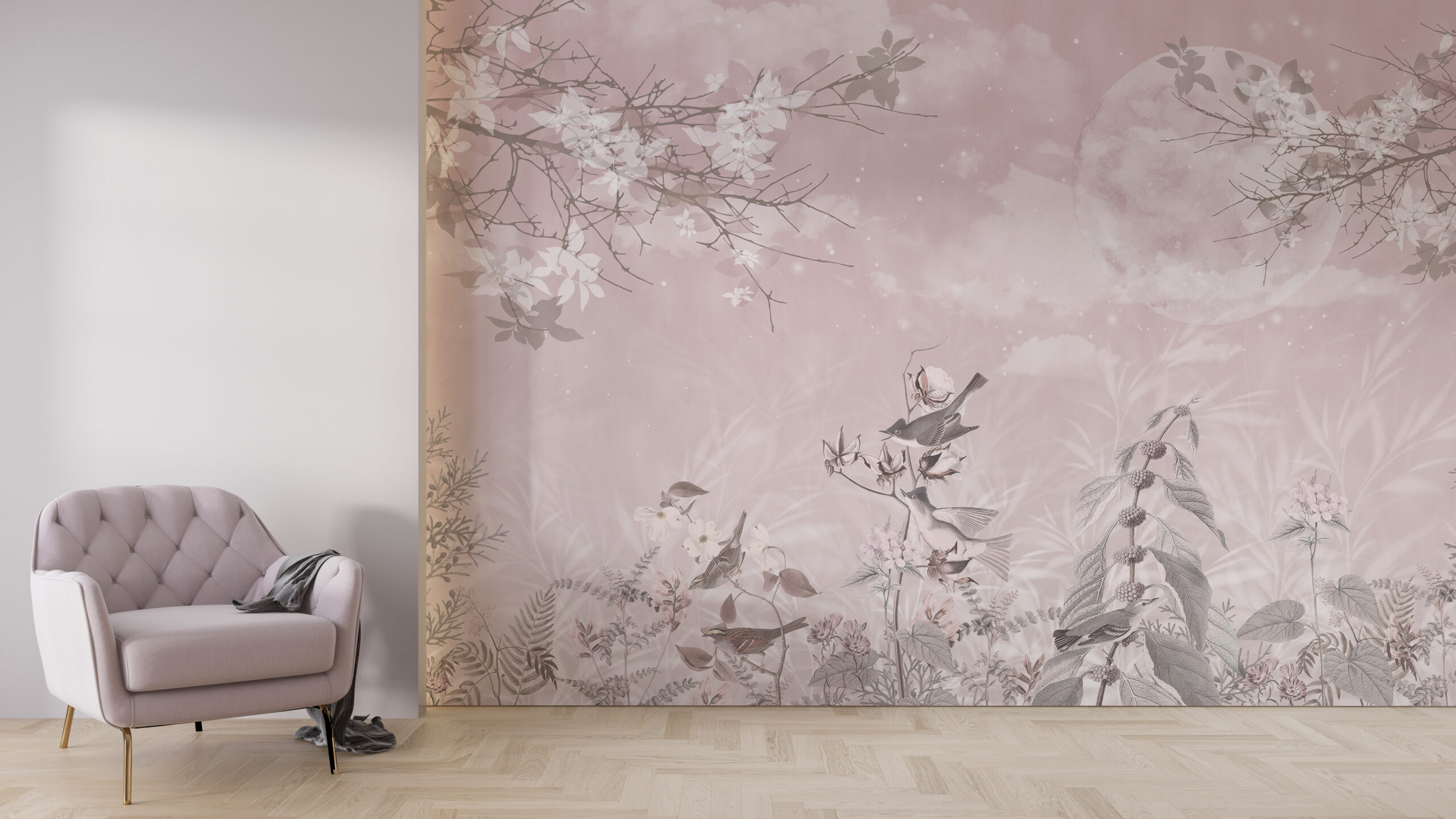 Foto murale Natë me hënë