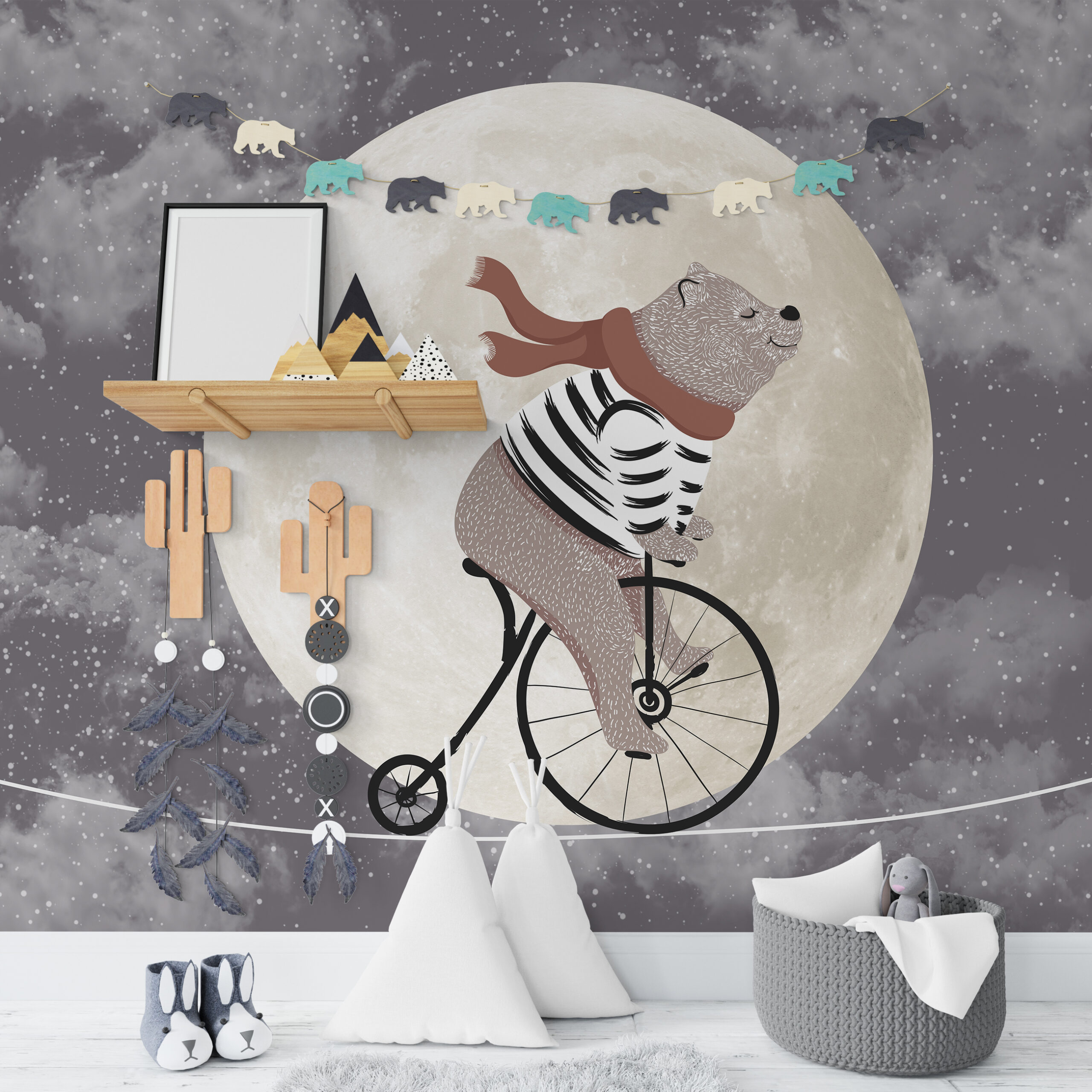 Foto murale Ariu i Hënës në një Litar