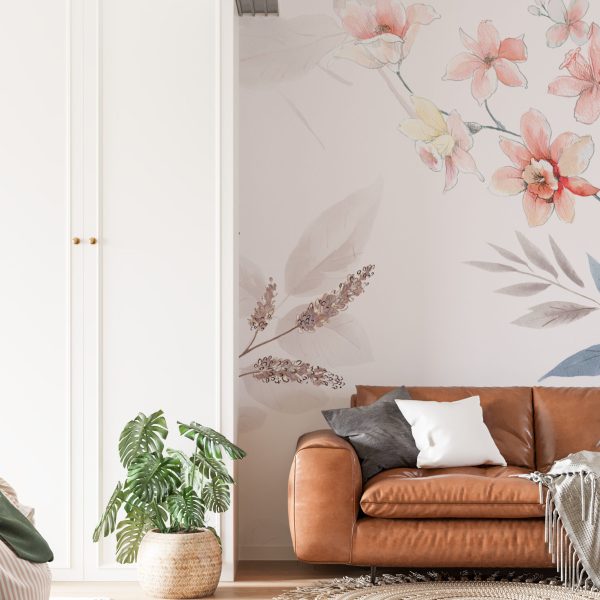 Foto murale Lule në sfond të bardhë