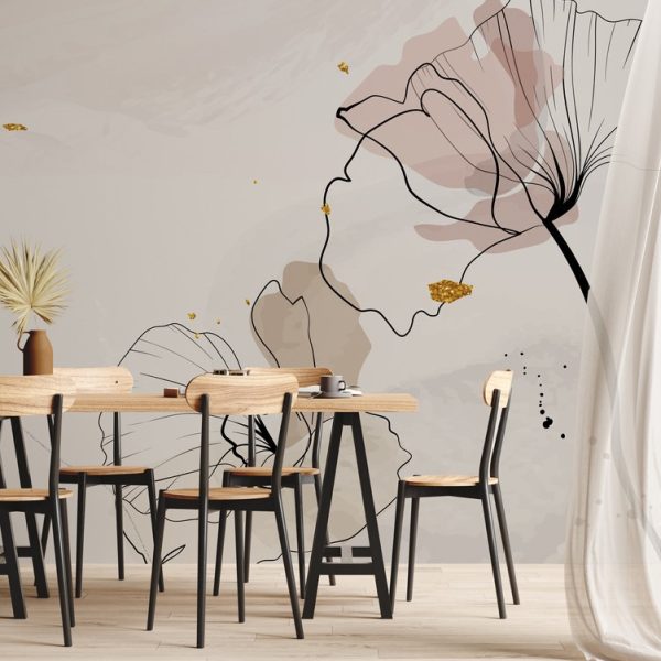 Foto murale Lule të pikturuara me vija