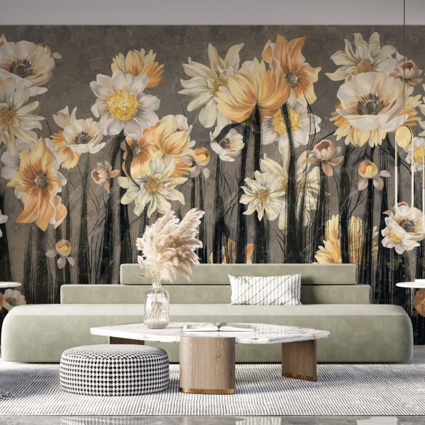 Foto murale Lule në kërcej të zinj