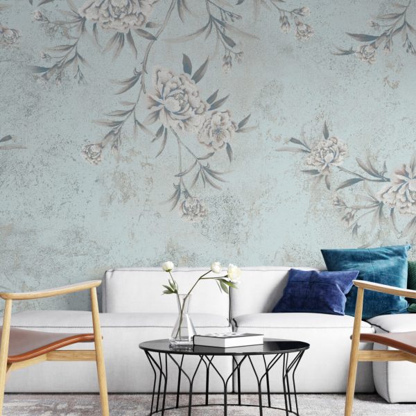 Foto murale Lule në blu