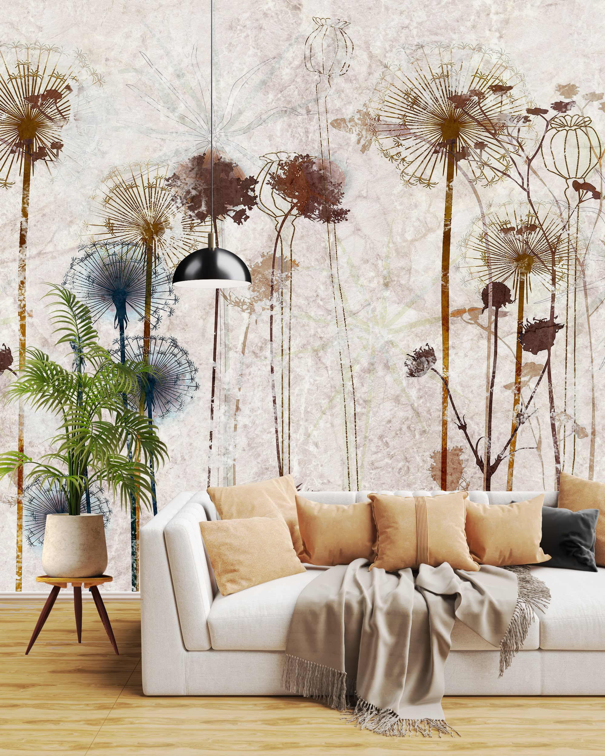 Foto murale Pyll me luleradhiqe