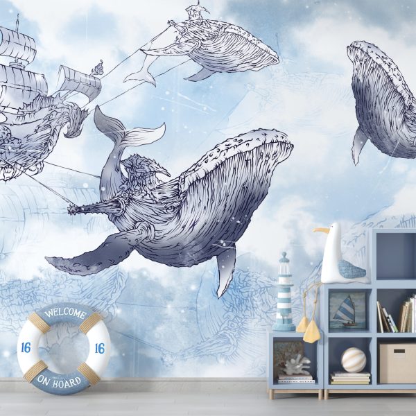 Foto murale Balenat fluturuese