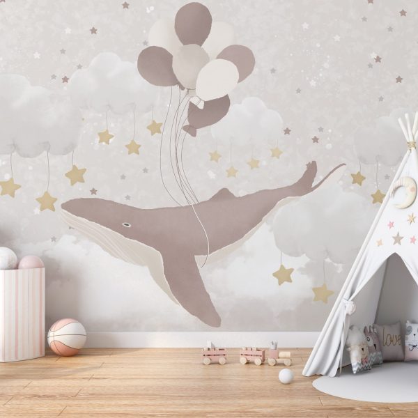 Foto murale Balena fluturuese